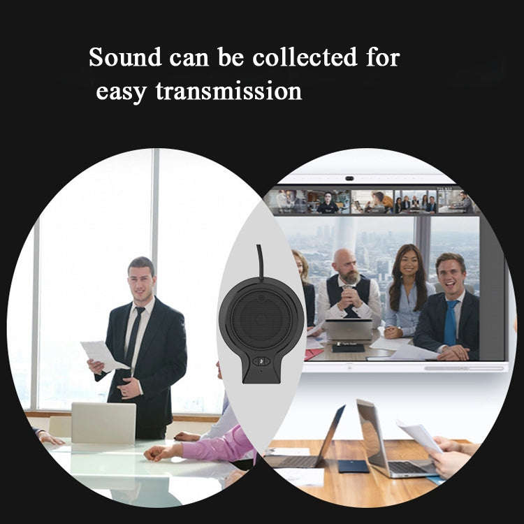 M100 Zinc Alloy 360-Degree Pickup Video Voice Call USB Omnidirectional Microphone Conference Micr...