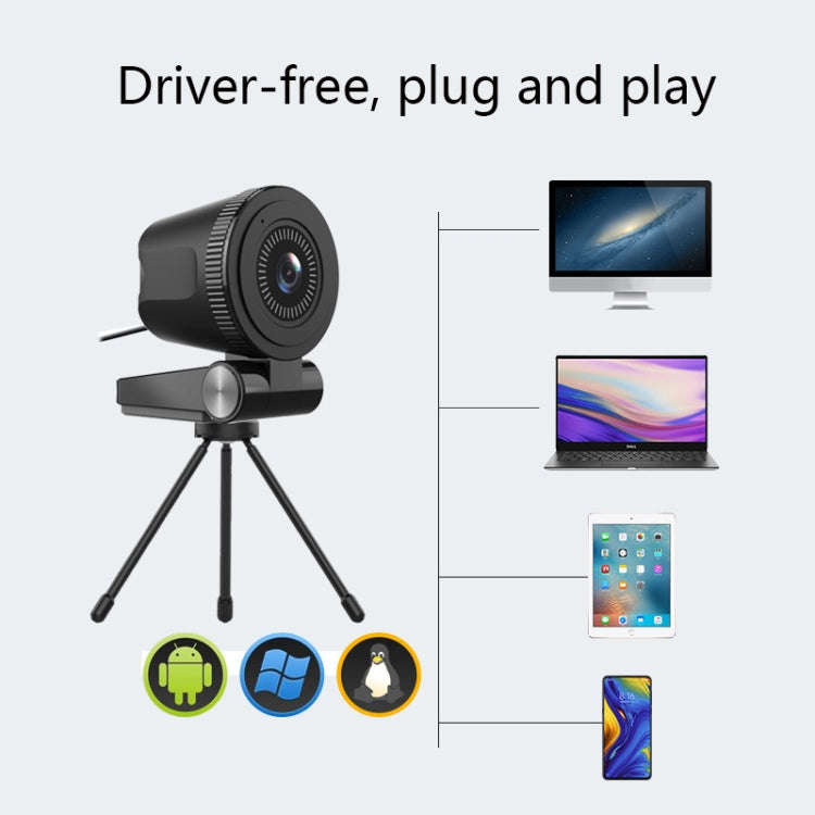 C180 Meeting Live Broadcast Network High-Definition Computer Camera(4K Fixed Focus F25 Large Aper...