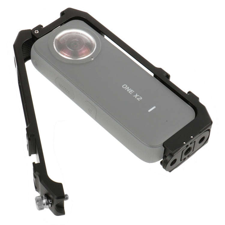KF42730 For Insta360 One X-2 Metal Camera Vertical Cage Protection Frame with Cold Shoe
