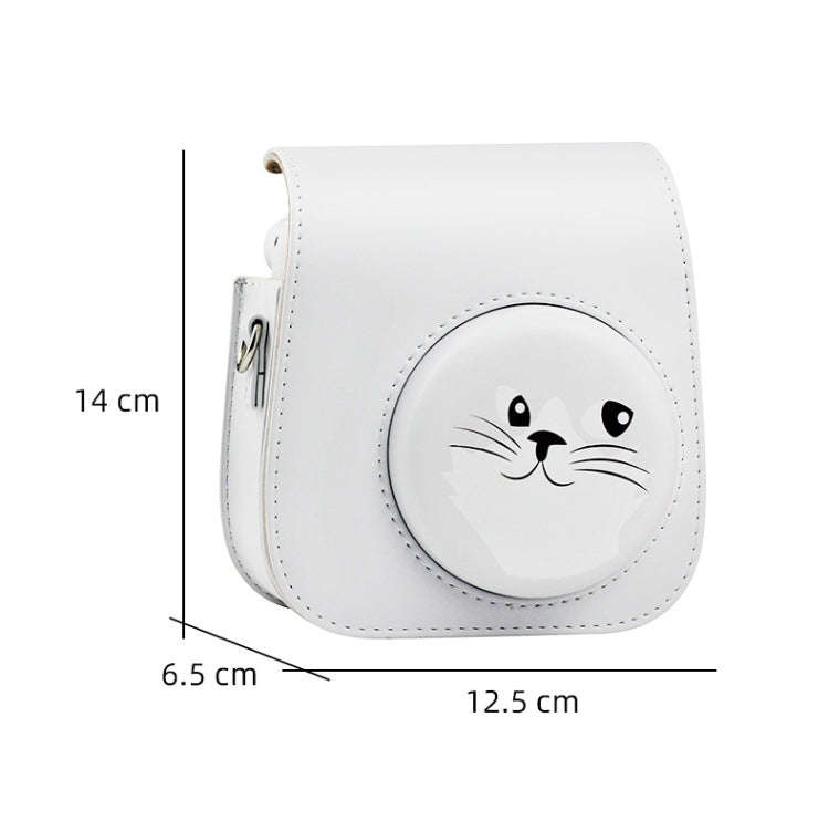 Cartoon Full Body Camera PU Leather Case Bag with Strap for FUJIFILM instax mini 9 / mini 11 / mi...