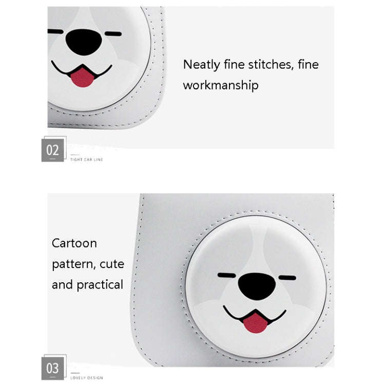 Cartoon Full Body Camera PU Leather Case Bag with Strap for FUJIFILM instax mini 9 / mini 11 / mi...