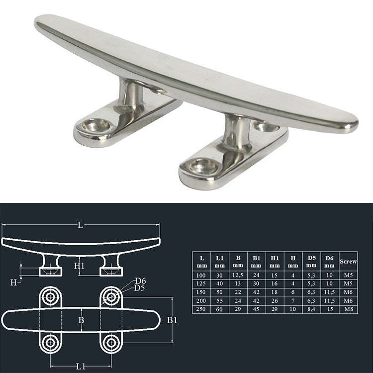 316 Stainless Steel Light-Duty Flat Claw Bolt Speedboat Yacht Ship Accessories, Specification: 12...