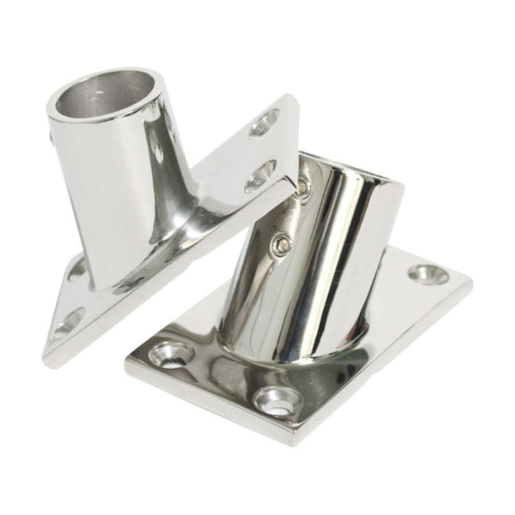 Thicken 316 Stainless Steel 60-Degree Square Tube Base Marine Boat Hardwares, Specifications: 22mm