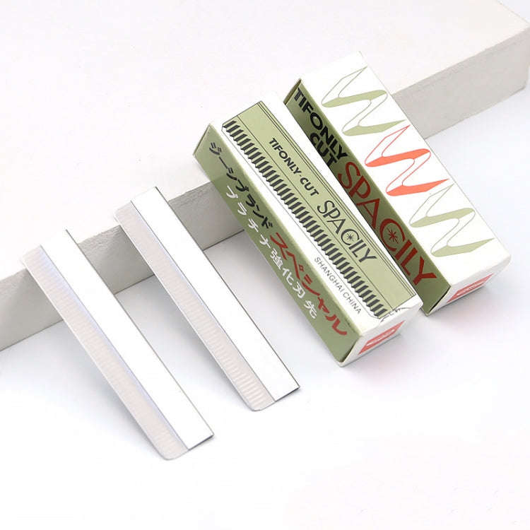 5 Box / Set Eyebrow Trimming Blade Stainless Steel Eyebrow Scraper(10 PCS / Box)