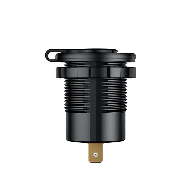 Car Motorcycle Ship Modified With Colorful Screen Display USB Dual QC3.0 Fast Charge Car Charger,...