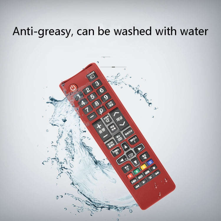 2 PCS Silicone Remote Control Protective Case For Samsung BN59 AA59(Y6 Blue)
