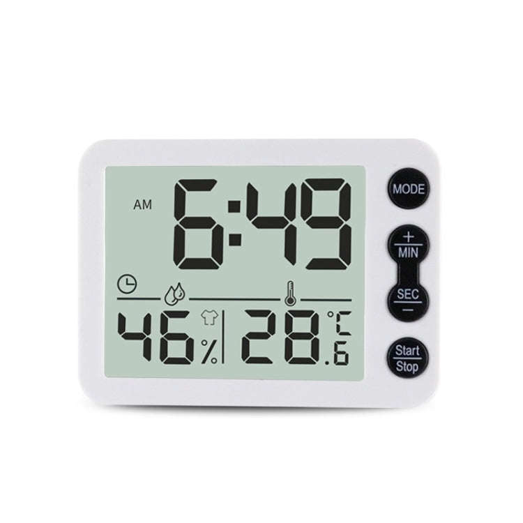 Multifunctional Indoor Thermometer And Hygrometer Large Screen Alarm Clock Kitchen Electronic Cou...