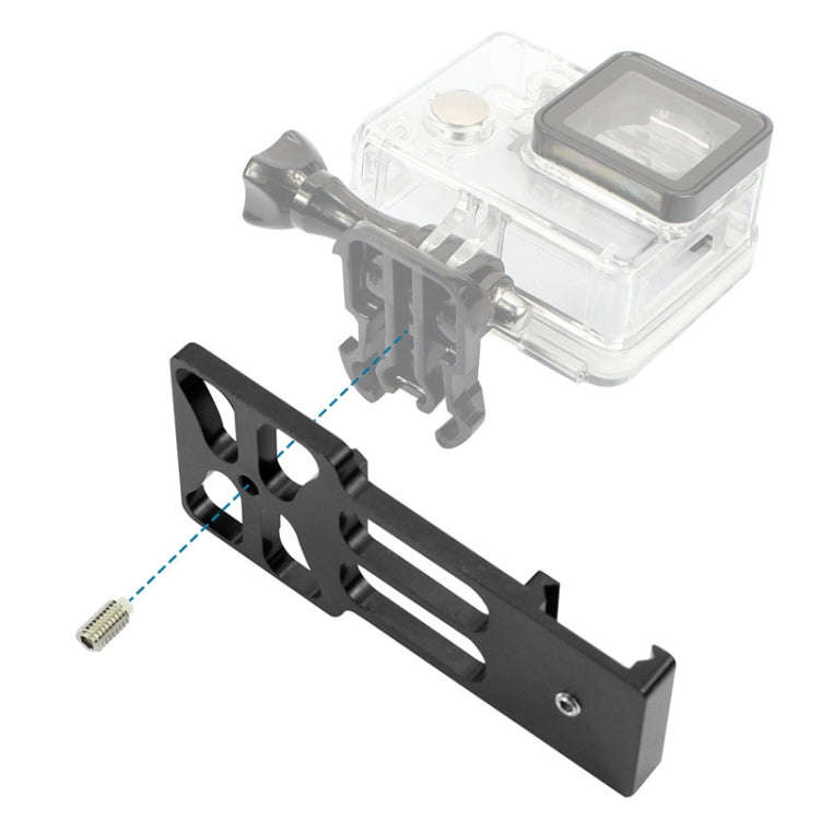 20mm Rail Side Mount for GoPro Hero11 Black / HERO10 Black /9 Black /8 Black /7 /6 /5 /5 Session ...