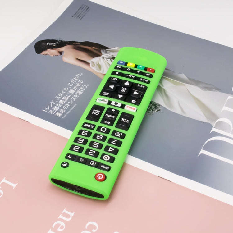 Y14 Remote Silicone Protective Case With Lanyard For LG AKB75095307/74915305/75375604(Luminous Gr...