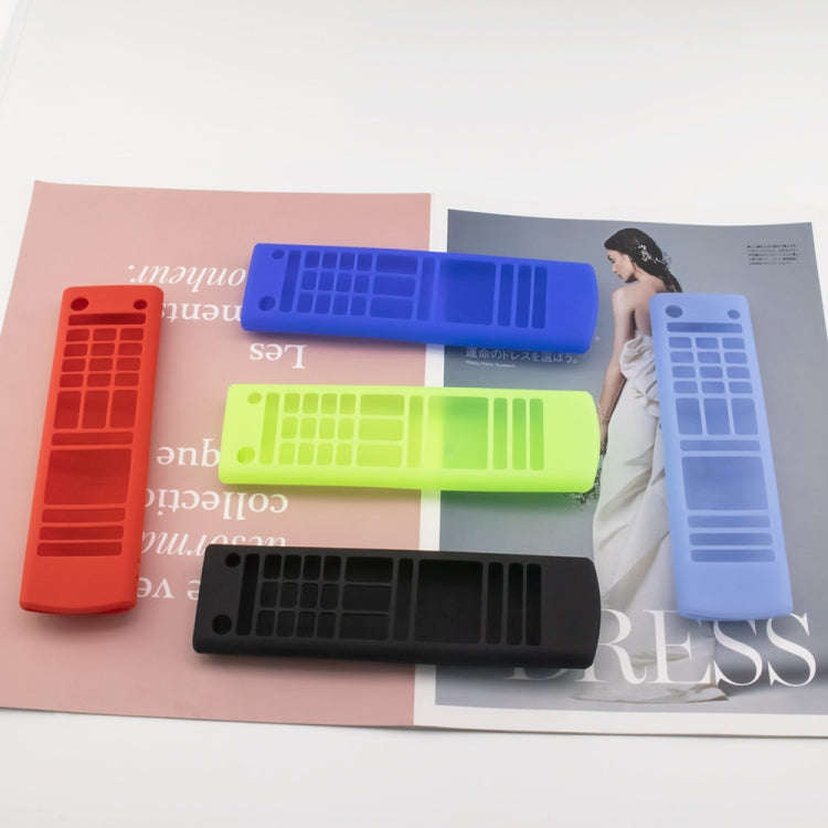 Y14 Remote Silicone Protective Case With Lanyard For LG AKB75095307/74915305/75375604(Luminous Blue)