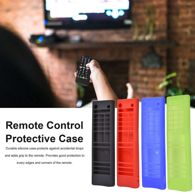 Y14 Remote Silicone Protective Case With Lanyard For LG AKB75095307/74915305/75375604(Luminous Blue)