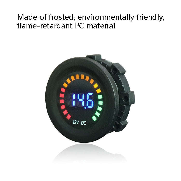 Car Motorcycle Ship Modified Digital DC LED Colorful Screen Voltage Meter, Specification: KWG-D5
