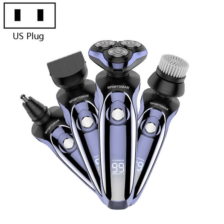 Sportsman SM-530 Electric Men Shaving Knife Multi-Function Base Charging Digital Water Washing Ra...