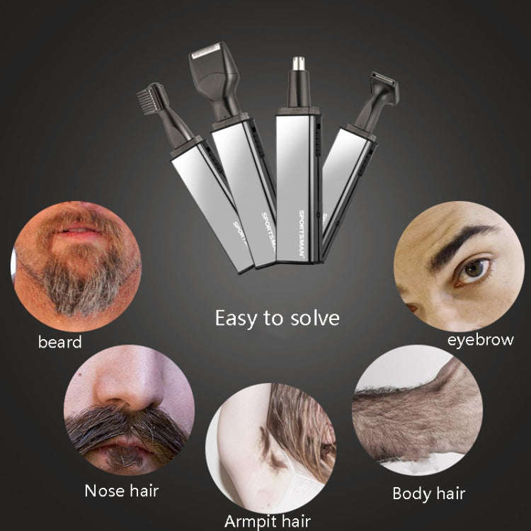Sportsman SM-416 Electric Mini Shaving Knife Eyebrow Trimming Knife Charging USB Nose Hair Trimme...