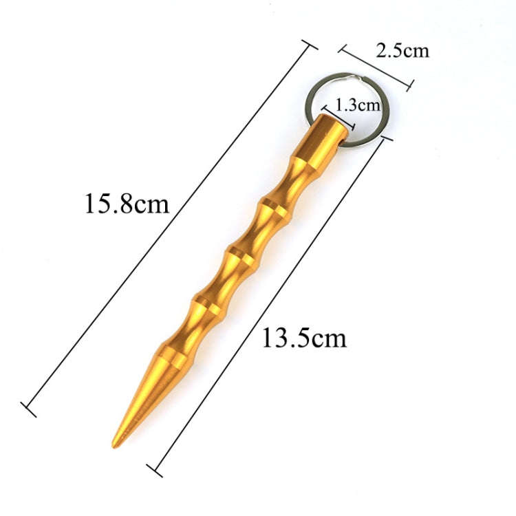 Outdoor Anti-Wolf Supplies Equipment Pen Stick With Key Ring(Black)