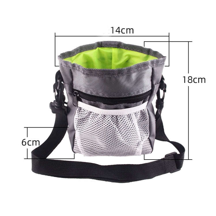 Pet Training Bag Snack Bag Outdoor Waist Bag Portable Two-In-One Foldable Multifunctional Bag(Red)