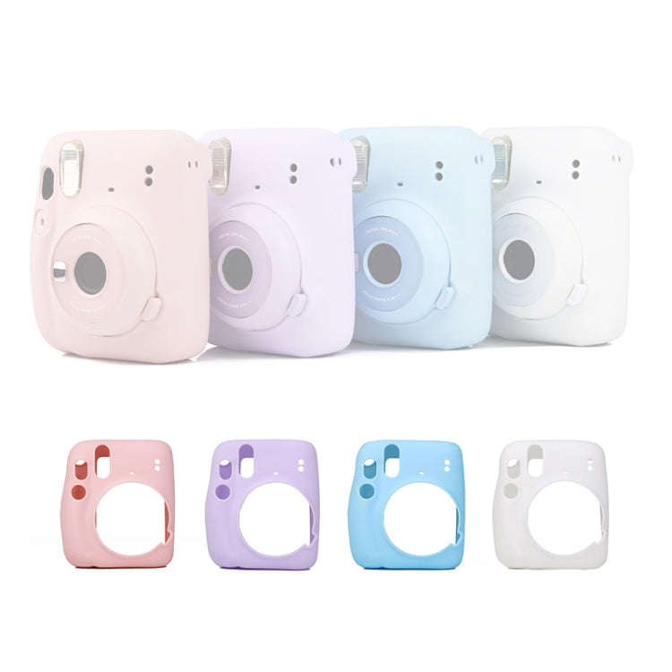 Camera Jelly Color Silicone Protective Cover For Fujifilm Instax mini 11(Pink)