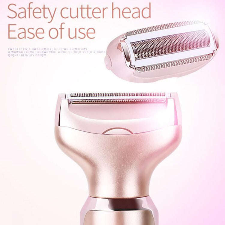 SONAX PRO SN-8977 Ladies Shaver 2 In 1 Washable USB Charging Hair Removal Device(Rose Gold)