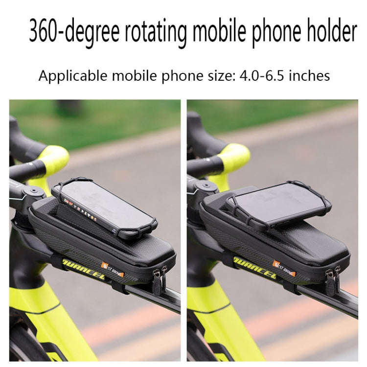 WEST BIKING YP0707263 Bicycle Outdoor Front Beam Bag EVA Hard Shell Phone Bag(Gray)