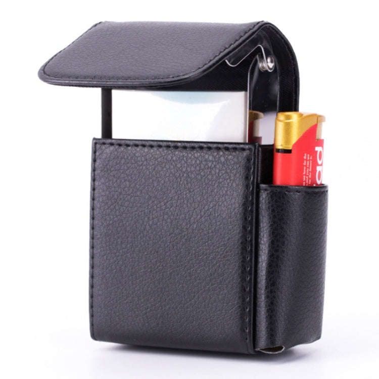 Cigarette Box Fashion Business Card Case(Stone Pattern Black)