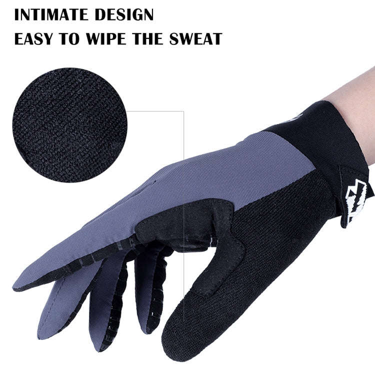 WEST BIKING YP0211214 Long Finger Shock Absorption Non-Slip Touch Screen Gloves Cycling Sports Gl...