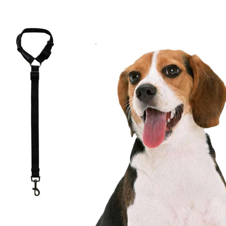 Pet Car Safety Rope Ring Dog Car Seat Belt Rear Seat Traction Rope(Black)
