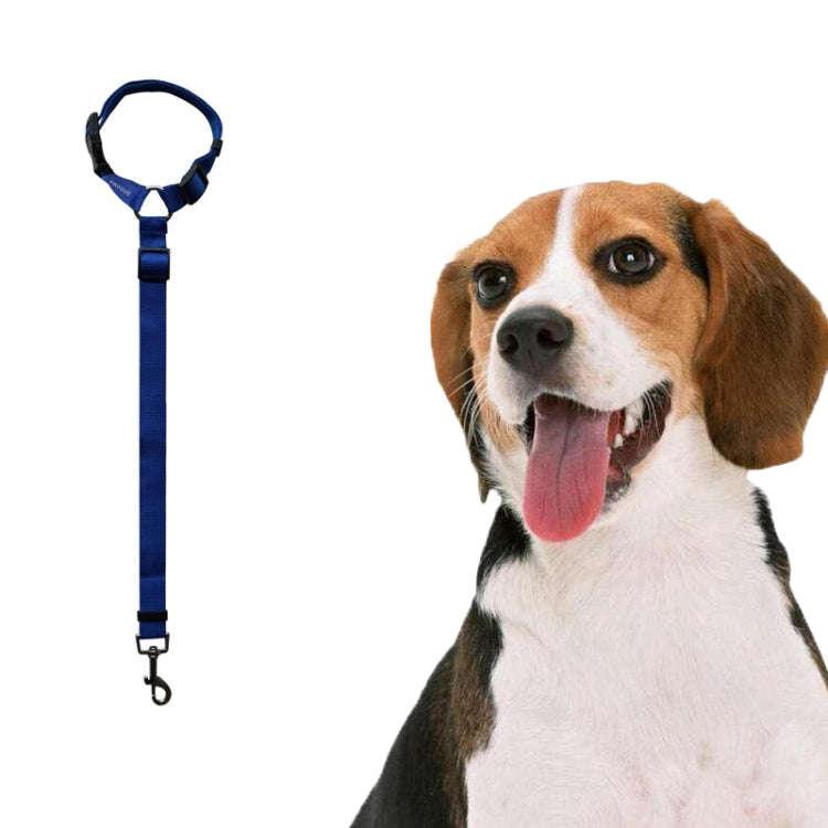 Pet Car Safety Rope Ring Dog Car Seat Belt Rear Seat Traction Rope(Deep Blue)