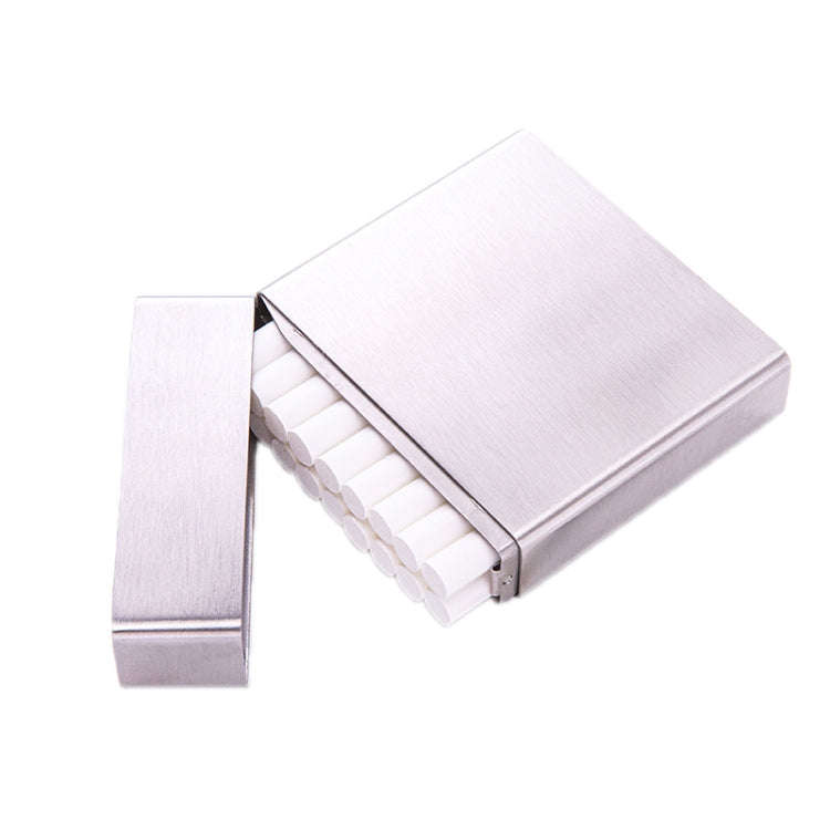 Men Stainless Steel Clamshell Business Cigarette Case(Y-9)