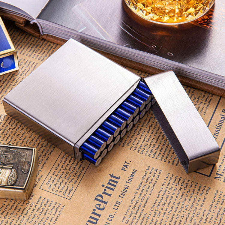 Men Stainless Steel Clamshell Business Cigarette Case(Y-9)