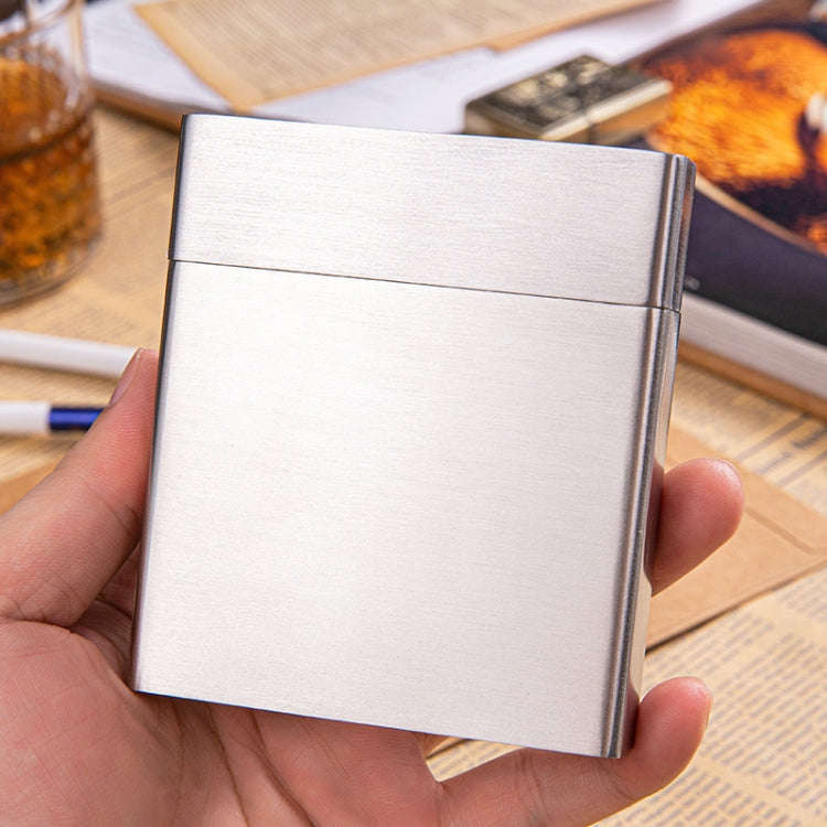 Men Stainless Steel Clamshell Business Cigarette Case(Y-9)