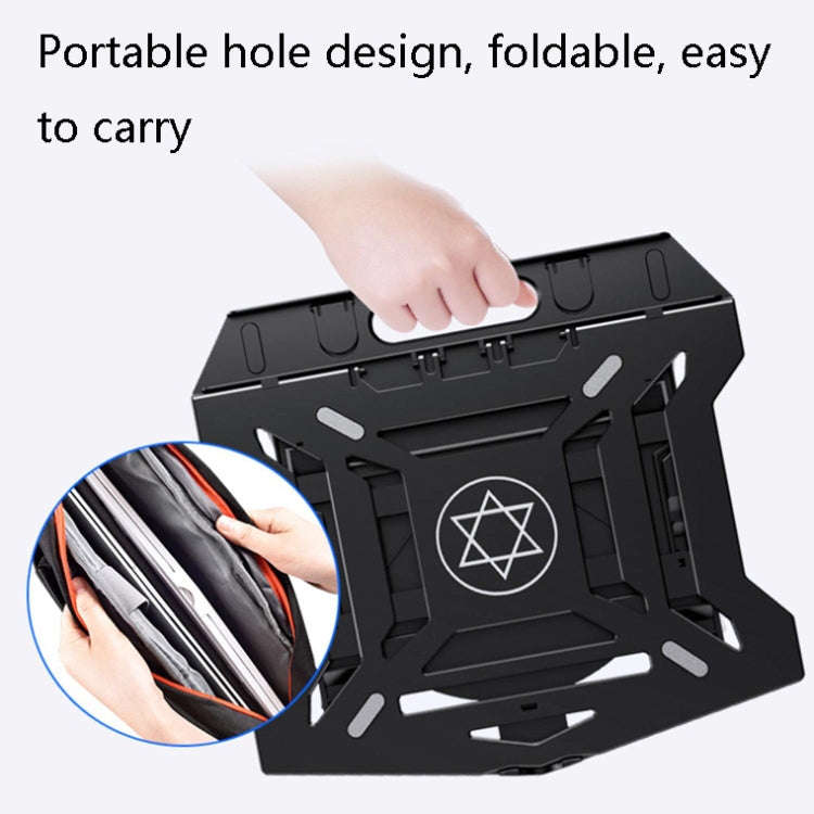 N31 Portable Laptop Bracket Liftable Computer Support Base, Colour: Black (Standard Version)