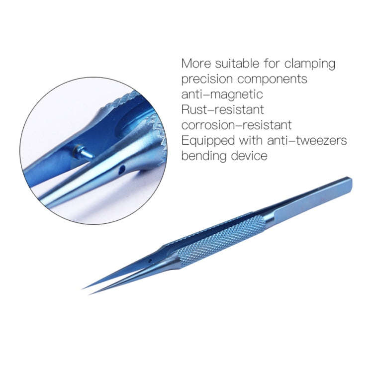 Kaisi Titanium Alloy Tweezers Repair Fingerprint Fly Line Phone Motherboard Precise Antimagnetic ...