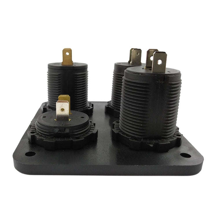 Automobile Motorcycle Ship Modified Universal Dual USB Socket Voltage Measuring Machine Switch 4 ...