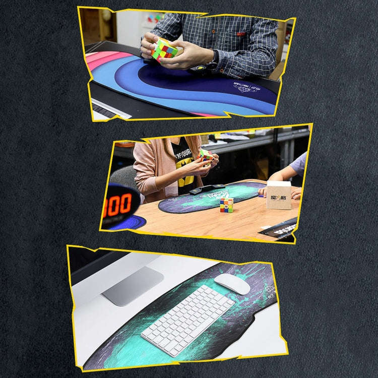 FLASH STAEKING Fast Stacking Cups Magic Cubes Competition Cushion Training Mat(Rainbow Terraces)