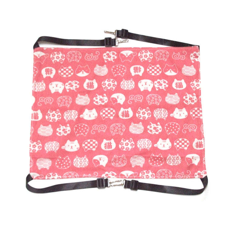 PE-160 Canvas Hanging Cat Cage Hammock Adjustable Length Swing Pet Nest, Size: M(Pink Winning Cat)