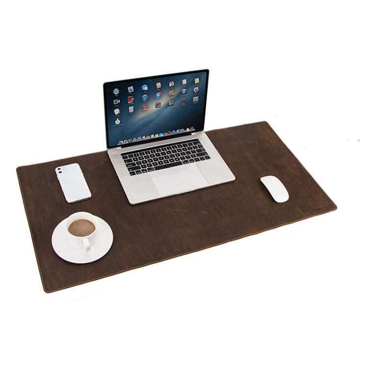 CF9011  Desk Pad Retro Crazy Horse Leather Notebook Computer Mouse Pad Oversized Anti-Slip Deskto...