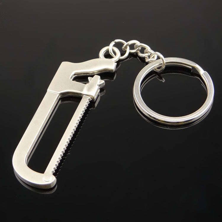 10 PCS Tool Metal Keychain Car Key Ring Pendant, Colour: H-402 Hand Saw