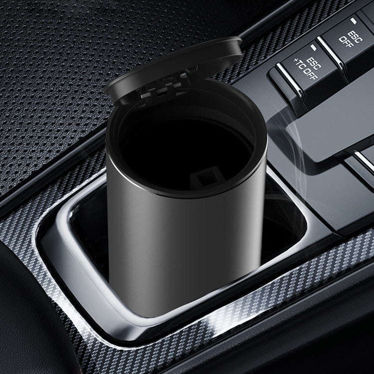 BEN.JACK Car Trash Can Multi-Function Storage Box In Car(Deep Gray With 35 Garbage Bags)