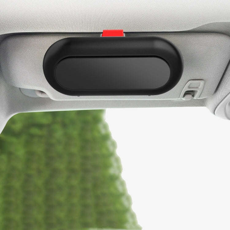 Car Glasses Case Multi-Function Automobile Inner Visor Storage Card(Black)