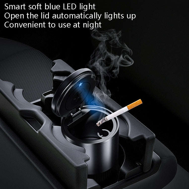 BEN.JACK Ashtray With Cover Personality Multi-Function Universal Car Ashtray(Red)