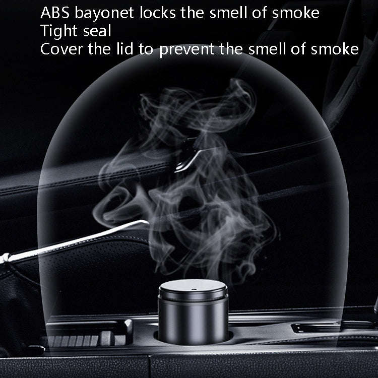 BEN.JACK Ashtray With Cover Personality Multi-Function Universal Car Ashtray(Gray)