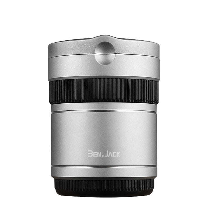 BEN.JACK Ashtray With Cover Personality Multi-Function Universal Car Ashtray(Silver)