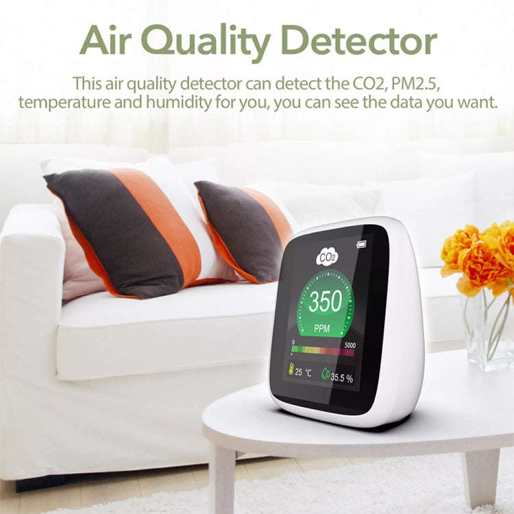 DM1308 CO2 Monitor Tester Indoor Air Quality 400-5000ppm Digital Carbon Dioxide Temperature Humid...