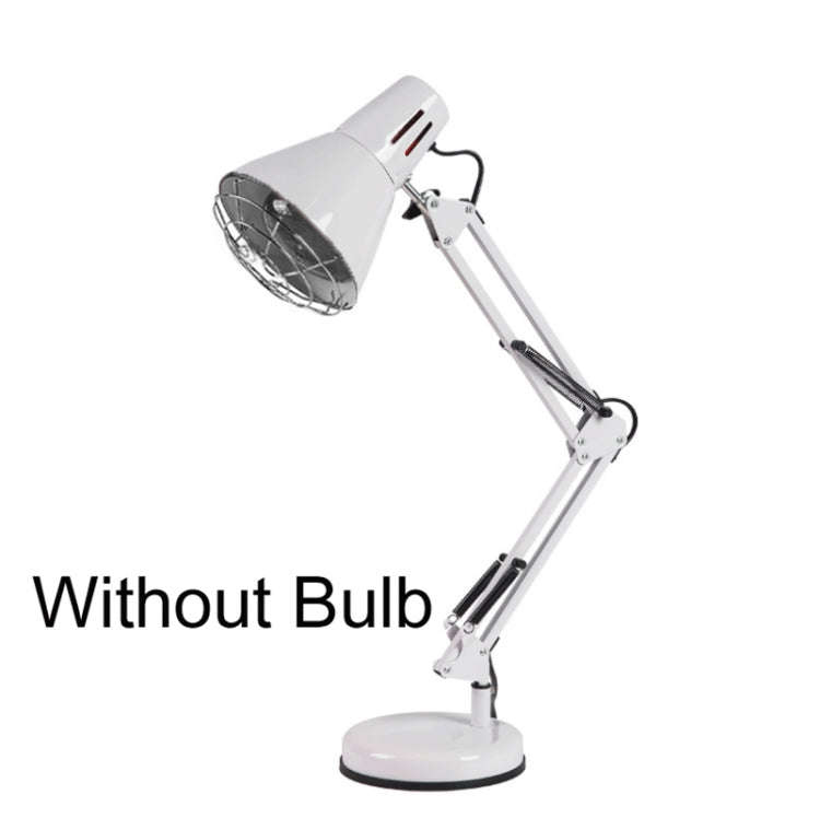 Household 150-watt Infrared Simple Physiotherapy Lamp With Metal Long Arm US Plug, Colour: Button...