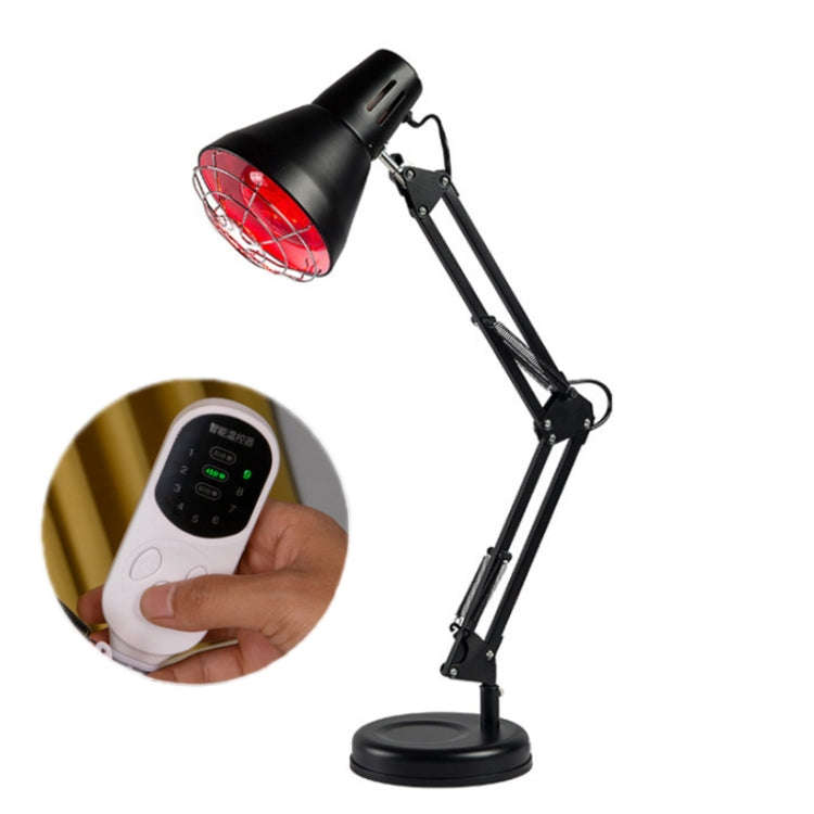 Household 150-watt Infrared Simple Physiotherapy Lamp With Metal Long Arm US Plug, Colour: Timing...