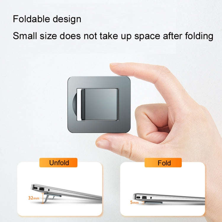 Oatsbasf 03321 Notebook Computer Invisible Height Increase Bracket Desktop Folding Storage Radiat...