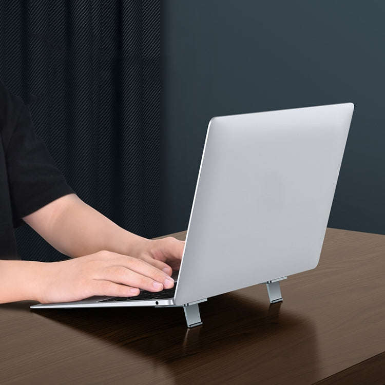 Oatsbasf 03321 Notebook Computer Invisible Height Increase Bracket Desktop Folding Storage Radiat...