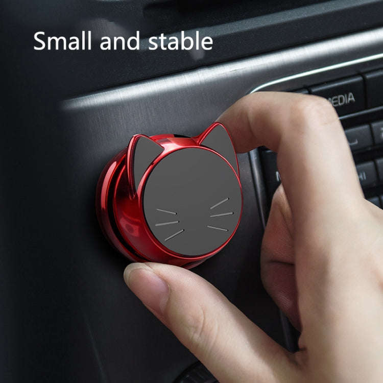 Multifunctional Magnetic Sticking Type Mobile Phone Car Holder(Colorful Red)