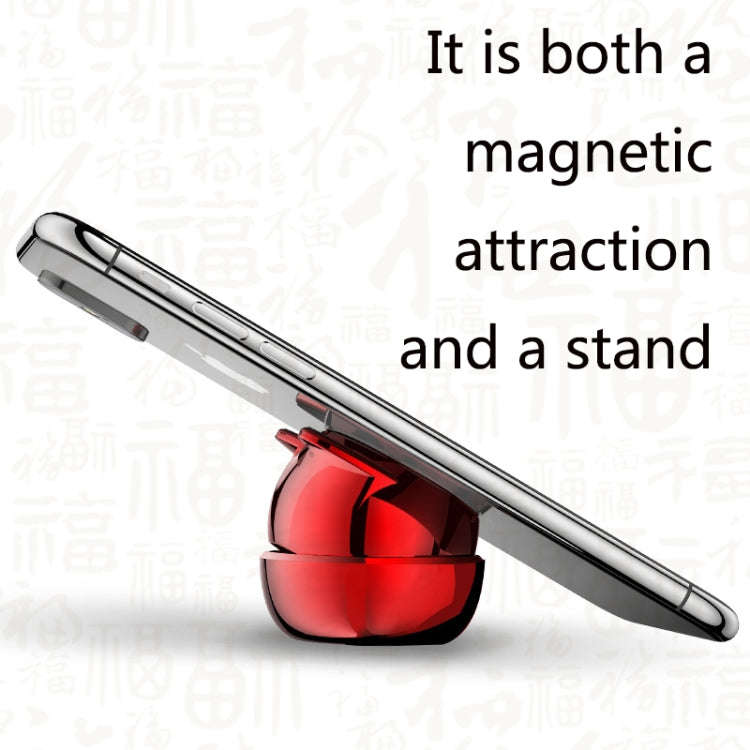 Multifunctional Magnetic Sticking Type Mobile Phone Car Holder(Colorful Red)