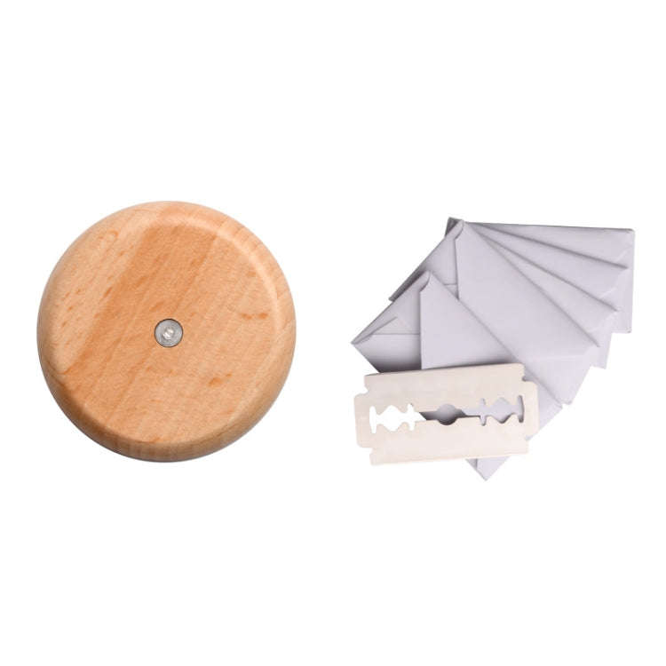 Bread Baguette Round Knife Wooden Double-Sided Bread Trimming Knife With 5 Blades, Specification:...
